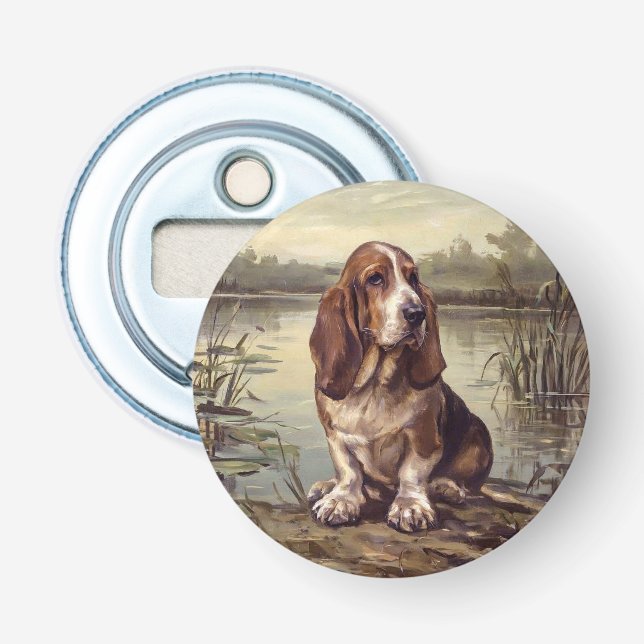 Abrebotellas Sabueso Basset (Anverso)