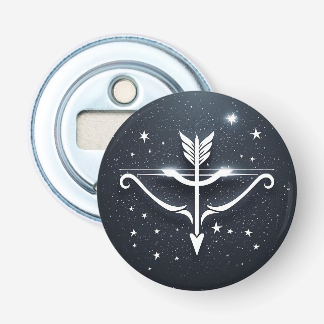 Abrebotellas Sagitario zodiacal simbólico místico (Anverso)