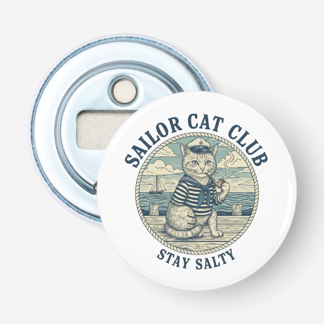 Abrebotellas Sailor Cat Club (Anverso)