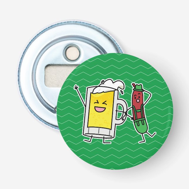 Abrebotellas Salchicha de cerveza Octoberfest Oktoberfest leder (Anverso)