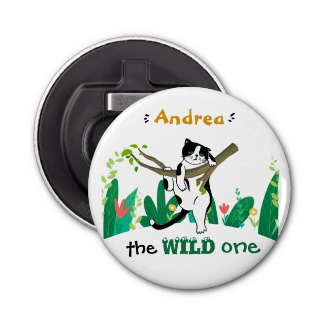 Abrebotellas Salvaje un gato salvaje Safari Kitty (Anverso)