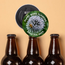 Abrebotellas Salven la flor del hoyo del globo de abejas