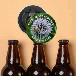 Abrebotellas Salven la flor del hoyo del globo de abejas