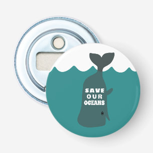 Abrebotellas Salven nuestra ballena de arte ambiental en los oc