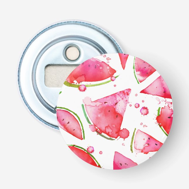 Abrebotellas Sandía acuarela 1 (Anverso)