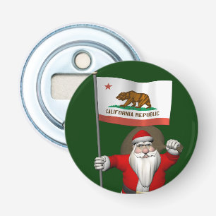 Abrebotellas Santa Claus Con El Destino De California