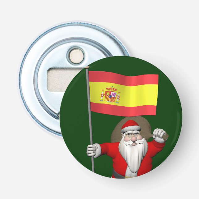 Abrebotellas Santa Claus Con El Fin De España (Anverso)