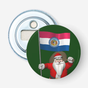 Abrebotellas Santa Claus Con El Firma De Misuri