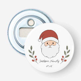 Abrebotellas Santa de Navidad Acogedor Personalizado