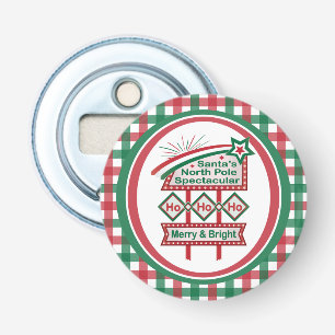 Abrebotellas Santa Marquee Retro - Ho Ho Merry & Bright