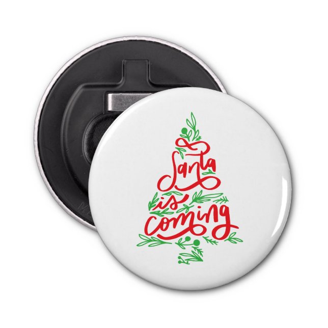 Abrebotellas santa se acerca (Anverso)