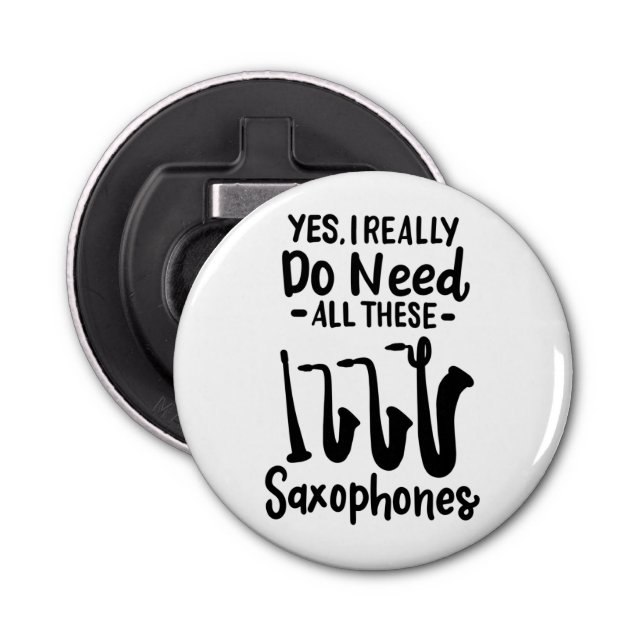 Abrebotellas Saxofón - Tipos saxofónicos (Anverso)