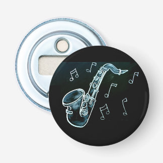 Abrebotellas Saxofón y notas musicales