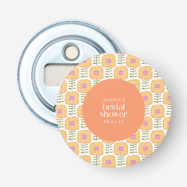 Abrebotellas Scandi Amarillo Naranja Flor Cumpleaños Bridal Per