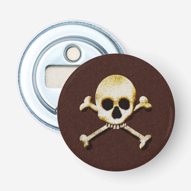 Abrebotellas Scary Skull Y Crossbone Poison Halloween (Anverso)