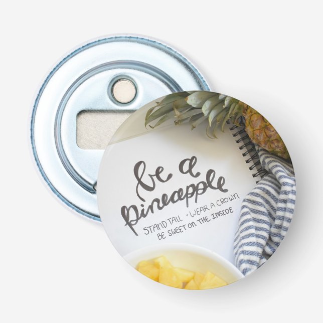 Abrebotellas Sé una piña (Anverso)