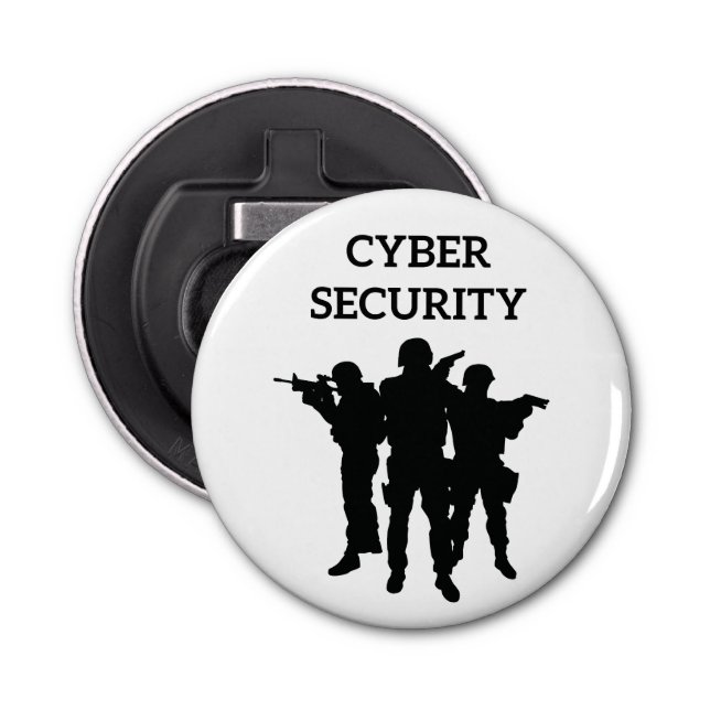 Abrebotellas Seguridad de TI: Escuadrón de Defensa Digital (Anverso)