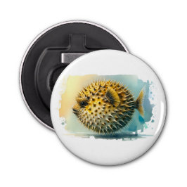 Abrebotellas Serie acuarela: pez globo