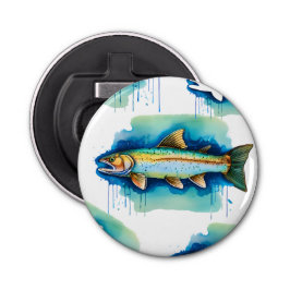 Abrebotellas Serie acuarela: trucha/salmón