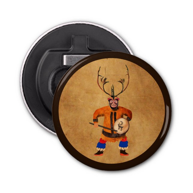 Abrebotellas Shaman tamborilero (Anverso)