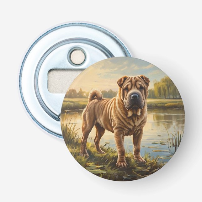 Abrebotellas Shar Pei (Anverso)