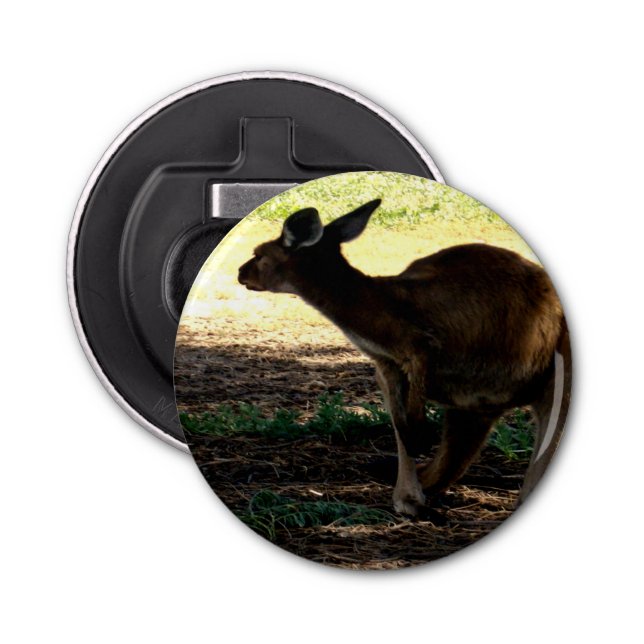 Abrebotellas Shy Australian Kangaroo, Apertura De Botella Magné (Anverso)