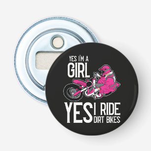 Abrebotellas Sí, soy una chica, sí, monto una moto de cross