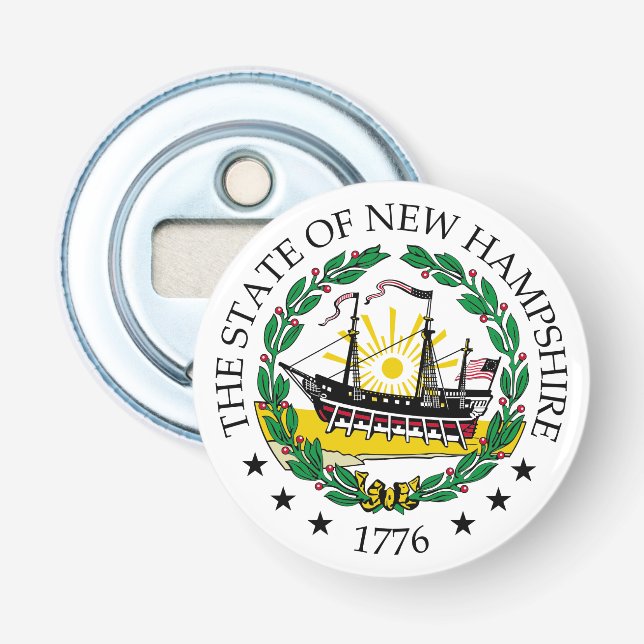 Abrebotellas Signo de New Hampshire (Anverso)