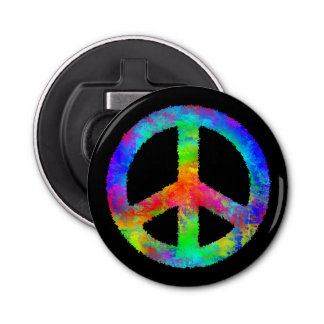 Abrebotellas Signo de paz multicolor