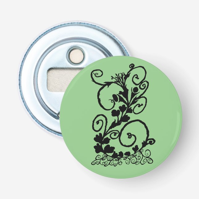 Abrebotellas Silhouette Black Vine (Anverso)