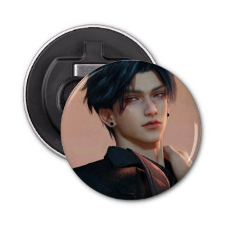 Abrebotellas Sílus Love and Deep Space Pin - Cute Sci-Fi Anime