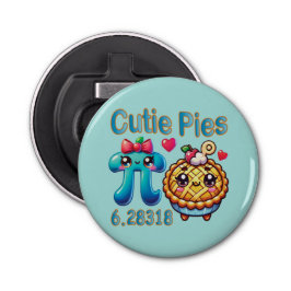 Abrebotellas Símbolo divertido "Cutie Pies" Cute Pi y Pie Pun