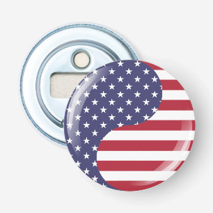 Abrebotellas Símbolo patriótico Ying Yang original de Estados U