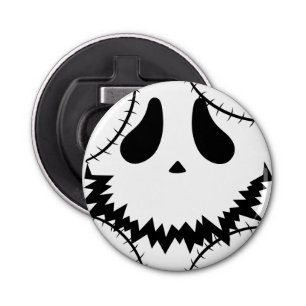 Abrebotellas Simple cara de calabaza de halloween jack-o-lanter