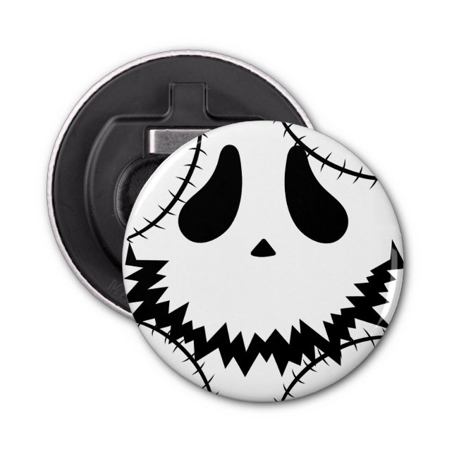 Abrebotellas Simple cara de calabaza de halloween jack-o-lanter (Anverso)