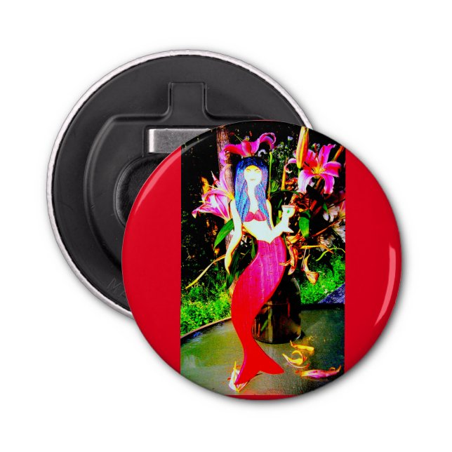 Abrebotellas sirena de fiesta roja (Anverso)