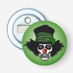 Abrebotellas Skeleton Irlandés Clown Green