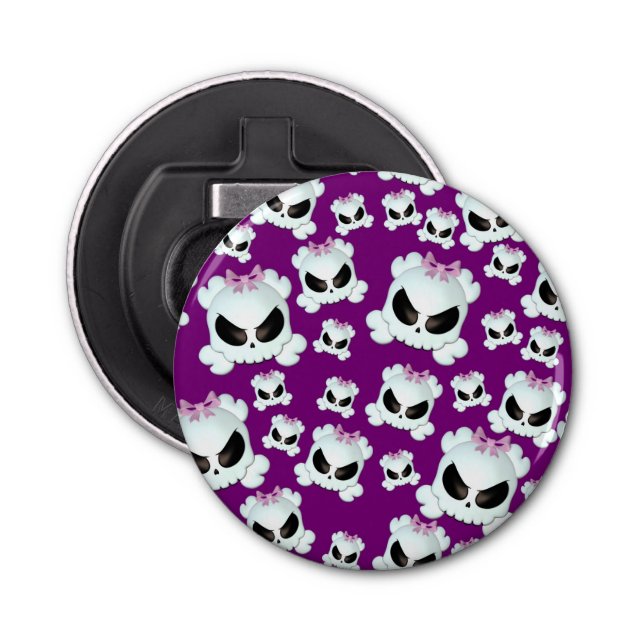 Abrebotellas Skullz femenino (Anverso)