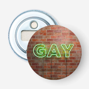 Abrebotellas SlipperyJoe iluminó el letrero de neón gay brillan