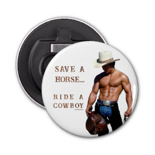 Abrebotellas SlipperyJoe's Save a horse Ride A Cowboy gorra mus