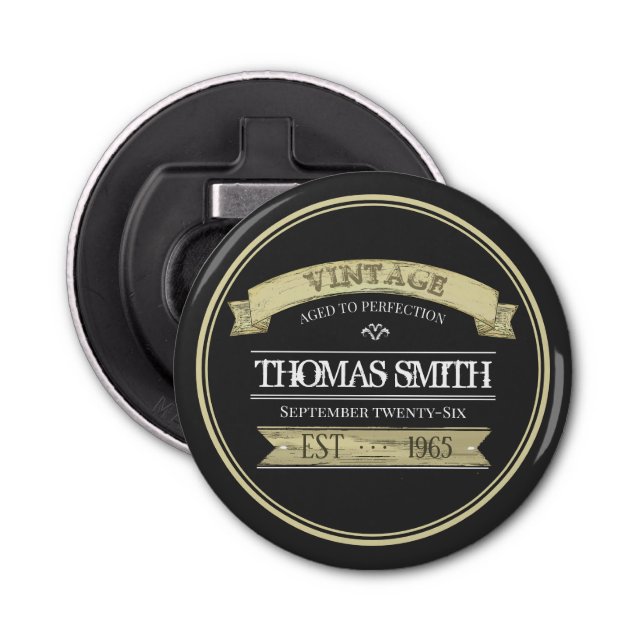 Abrebotellas Sobre la colina Cumpleaños Regalo Rústico Personal (Anverso)