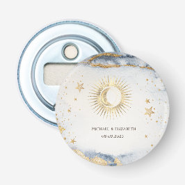 Abrebotellas Sol celeste, luna, acuarela de estrellas
