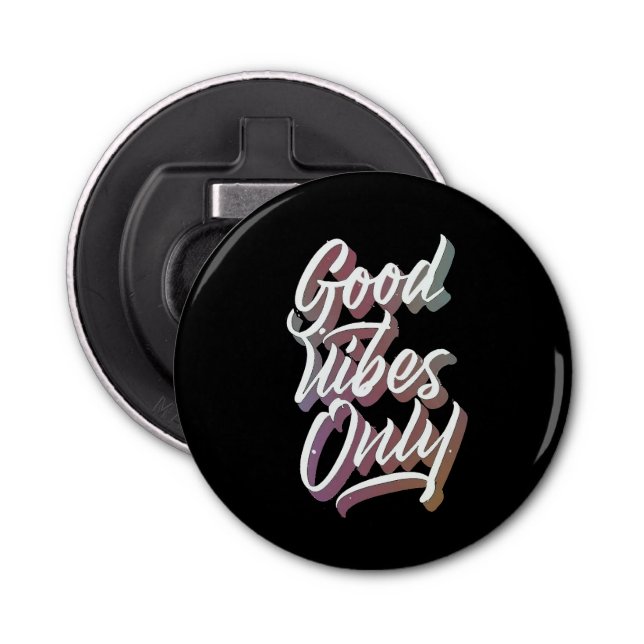 Abrebotellas sólo buenas vibraciones (Anverso)