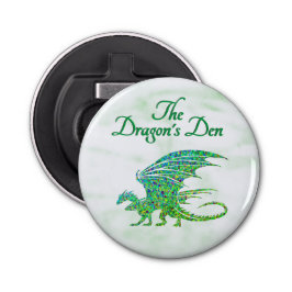 Abrebotellas Sorprendente Dragón Verde Mosaico Personal