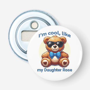 Abrebotellas Soy Guay Teddy Bear con Personalizable Blue Bow
