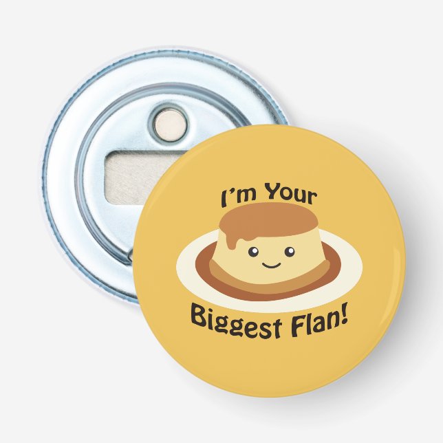 Abrebotellas Soy tu Flan más Grande (Anverso)