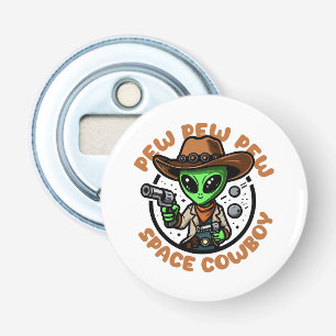 Abrebotellas Space Cowboy Funny Alien