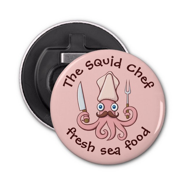 Abrebotellas Squid Chef Personalizado (Anverso)