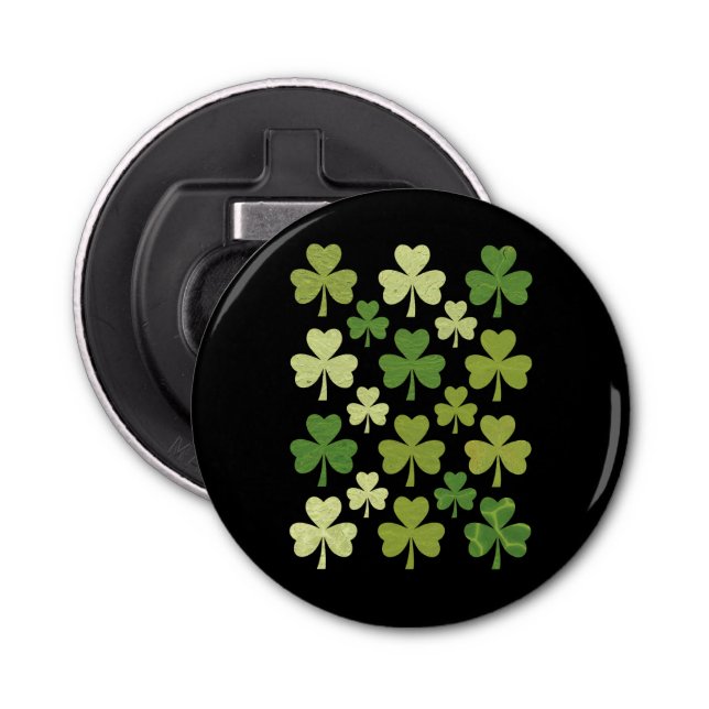 Abrebotellas St Patrick's Day Heart Lucky Clover Shamrock (Anverso)