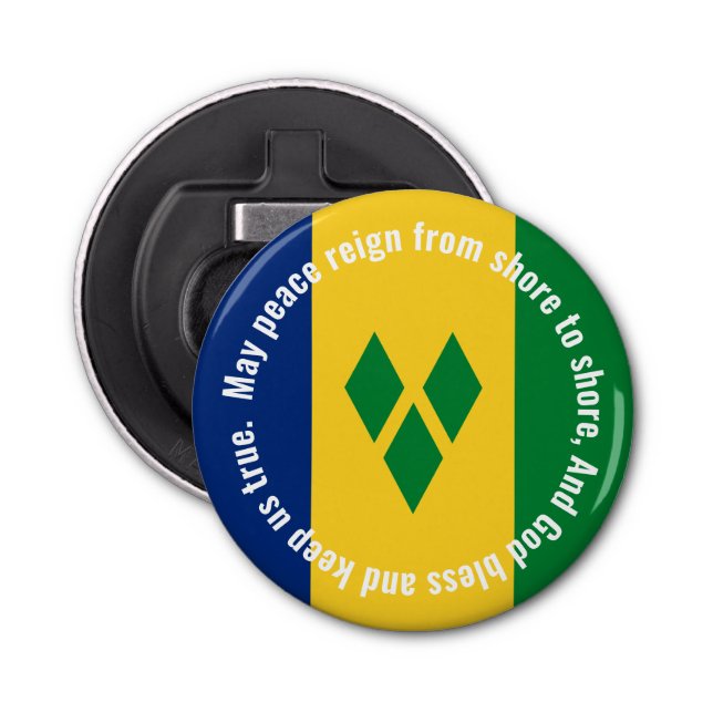 Abrebotellas St Vincent and the Grenadines Flag Anthem Vincy  (Anverso)